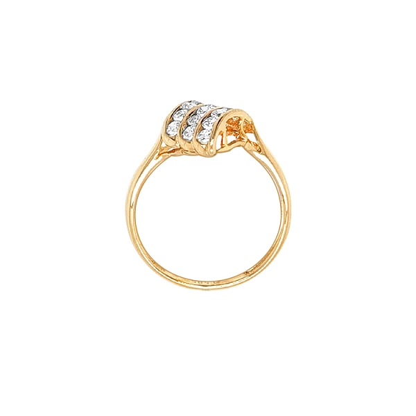 Goldring mit Zirkonen