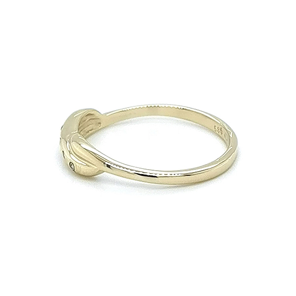 Goldring mit Zirkonen