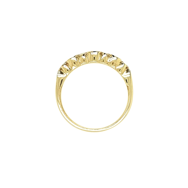 Goldring mit Zirkonen