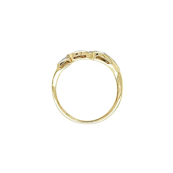 Goldring mit Zirkonen