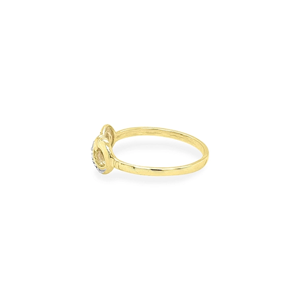 Goldring mit Zirkonen