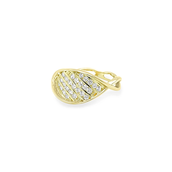 Goldring mit Zirkonen