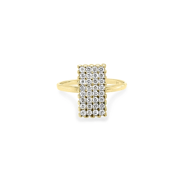 Goldring mit Zirkonen
