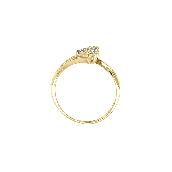 Goldring mit Zirkonen