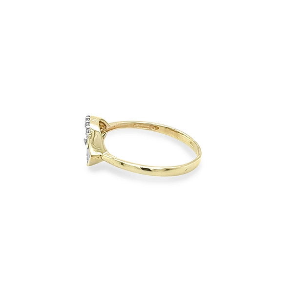 Goldring mit Zirkonen