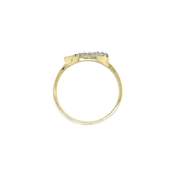 Goldring mit Zirkonen