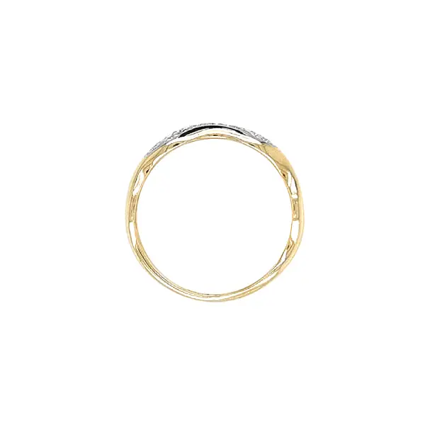 Goldring mit Zirkonen