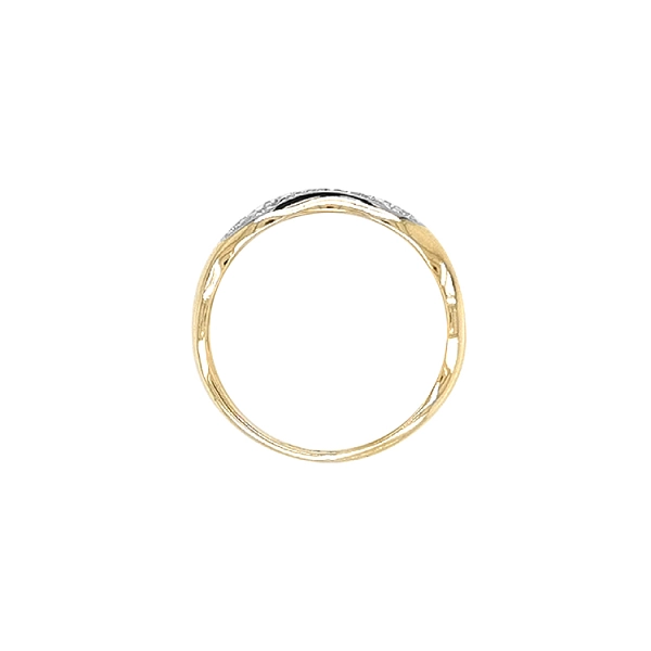 Goldring mit Zirkonen