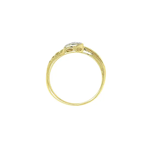 Goldring mit Zirkonen