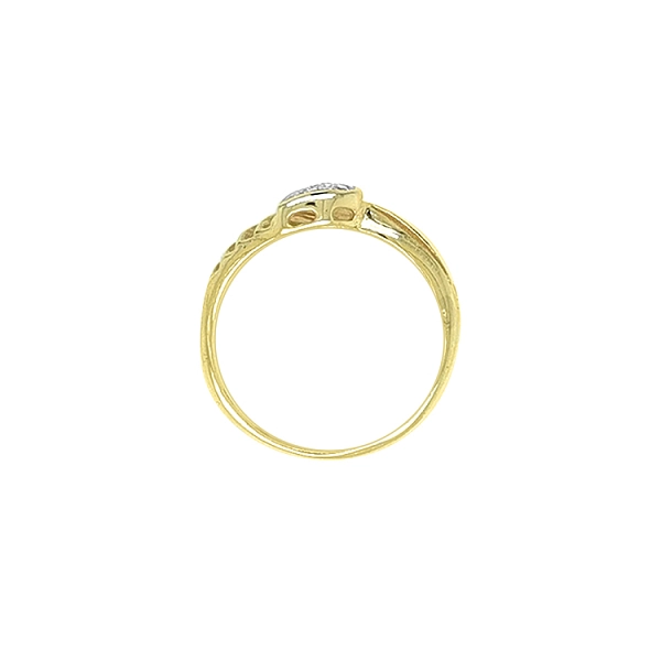 Goldring mit Zirkonen