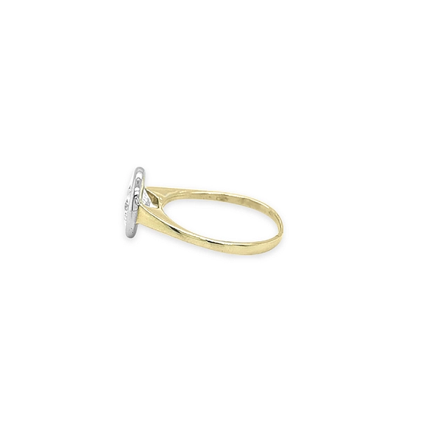 Verlobungsring aus Gold mit kubischem Zirkon