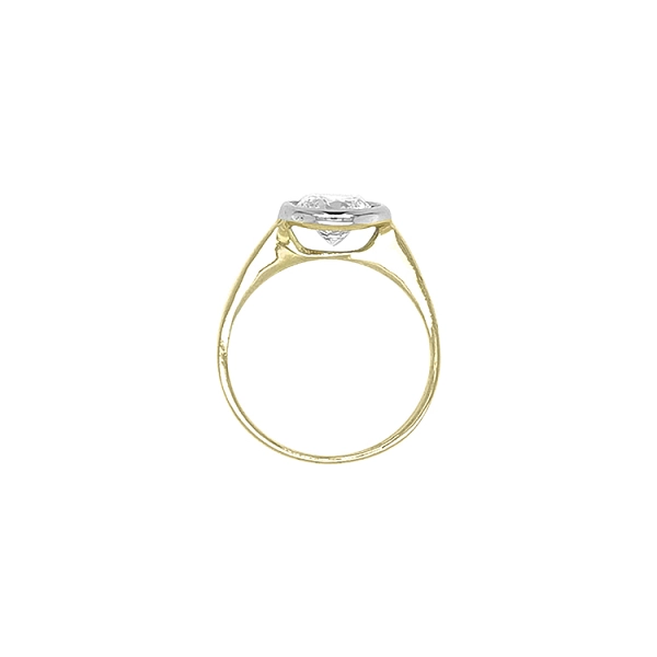 Verlobungsring aus Gold mit kubischem Zirkon