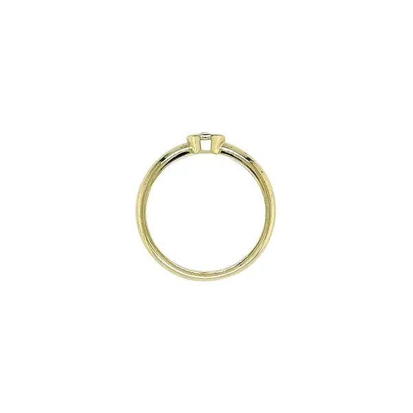 Verlobungsring aus Gold mit kubischem Zirkon