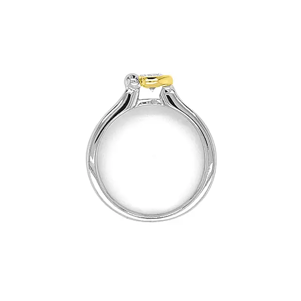 Gold Verlobungsring mit Zirkon