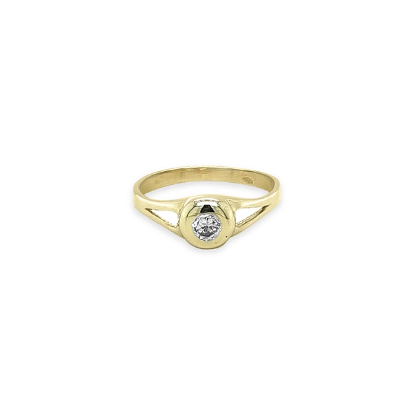 Verlobungsring mit kubischem Zirkon