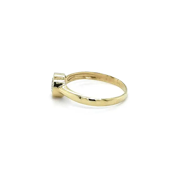 Gold Verlobungsring mit Zirkon