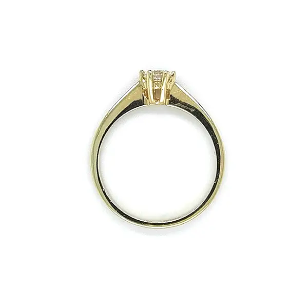 Gold Verlobungsring mit Zirkon