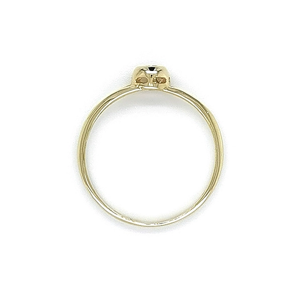 Gold Verlobungsring mit Zirkon