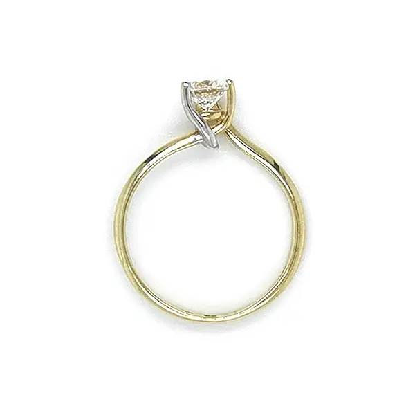 Gold Verlobungsring mit Zirkon