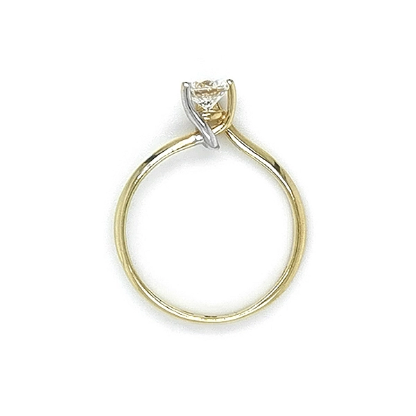 Gold Verlobungsring mit Zirkon