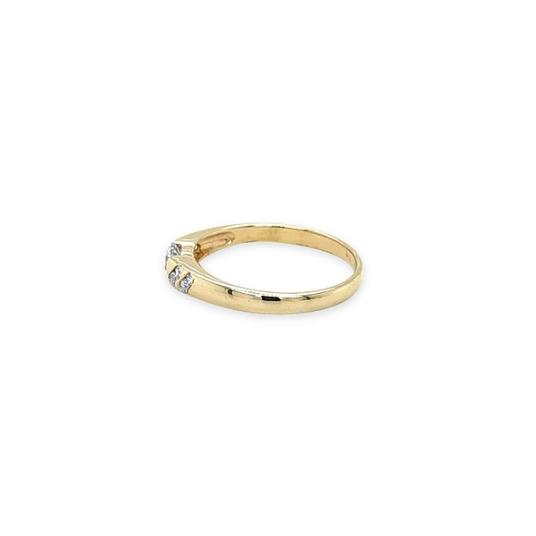Goldring mit kubischem Zirkon