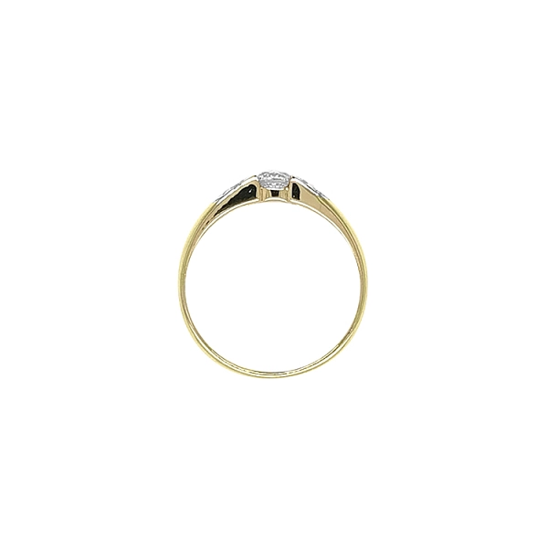 Goldring mit kubischem Zirkon