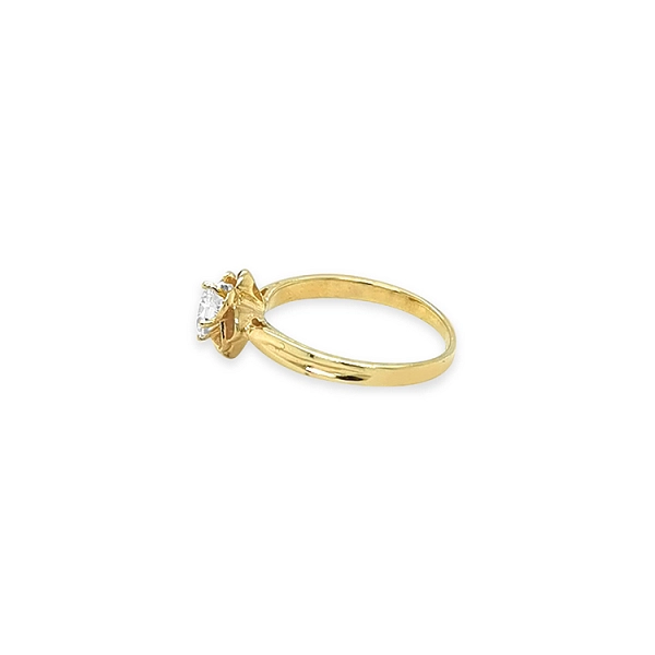 Goldring mit Zirkon