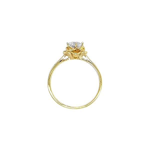 Goldring mit Zirkon
