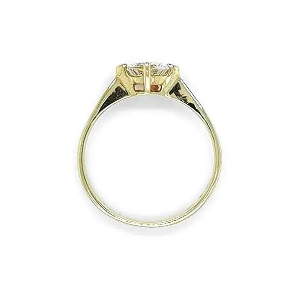 Gold Verlobungsring mit Zirkon