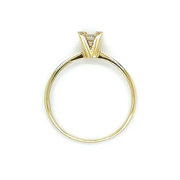 Gold Verlobungsring mit Zirkonen