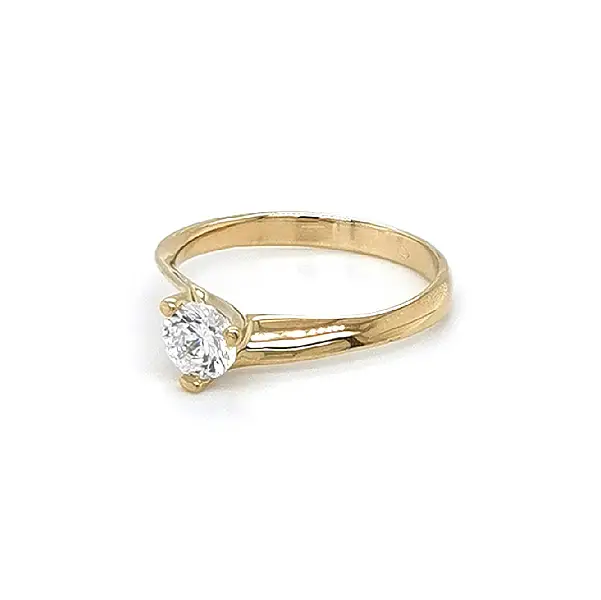 Gold Verlobungsring mit Zirkon