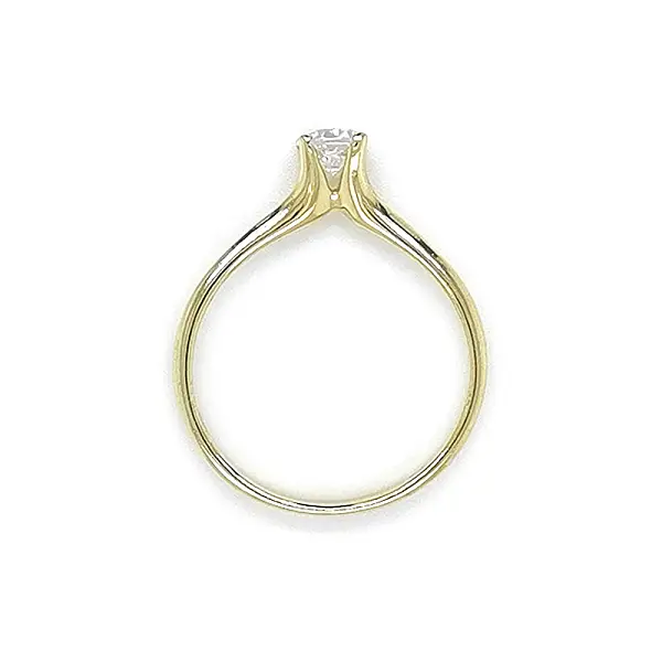 Gold Verlobungsring mit Zirkon