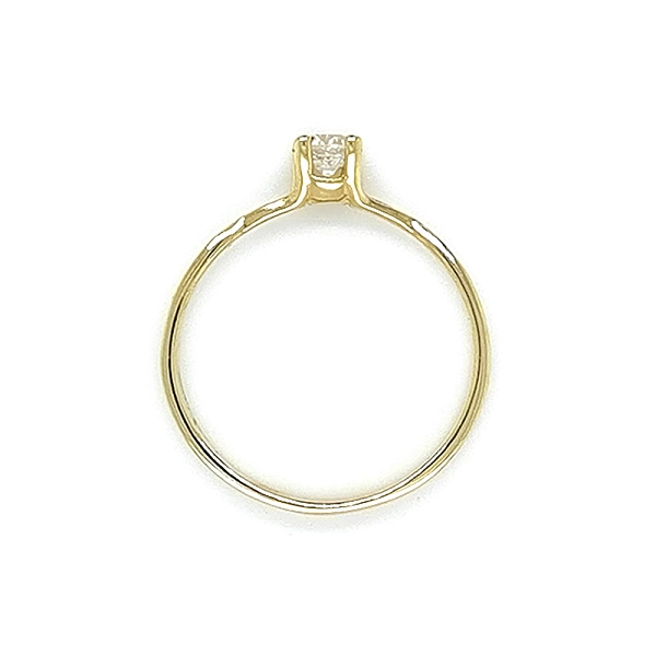Gold Verlobungsring mit Zirkon