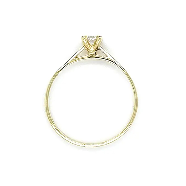 Gold Verlobungsring mit Zirkon