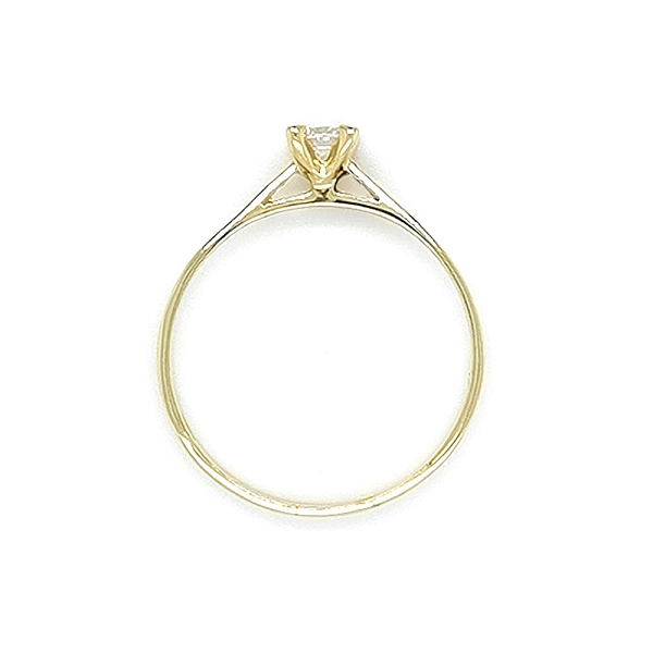 Gold Verlobungsring mit Zirkon