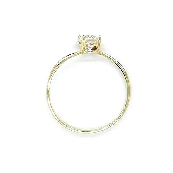 Gold Verlobungsring mit Zirkon