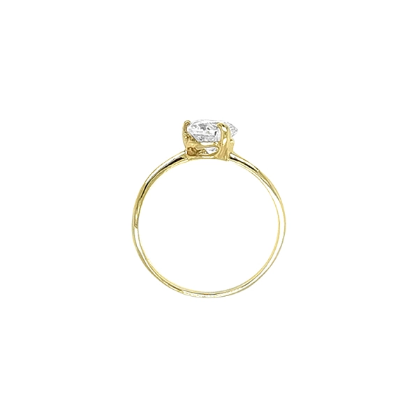 Verlobungsring aus Gold mit kubischem Zirkon