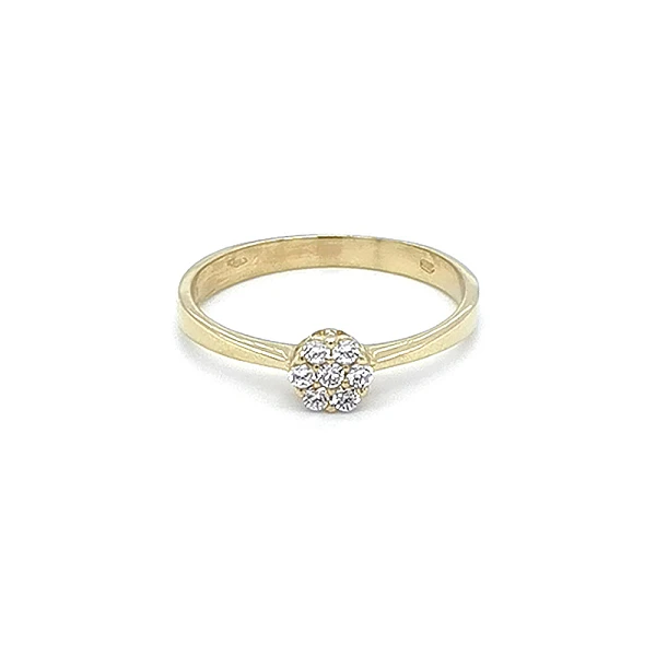 Goldring mit Zirkonen