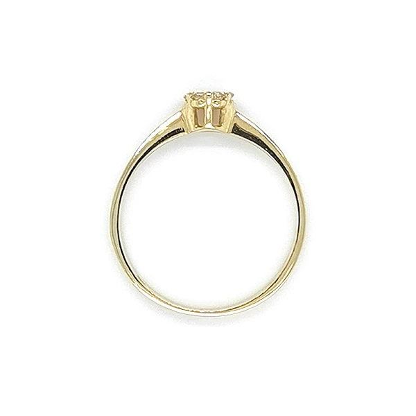 Goldring mit Zirkonen