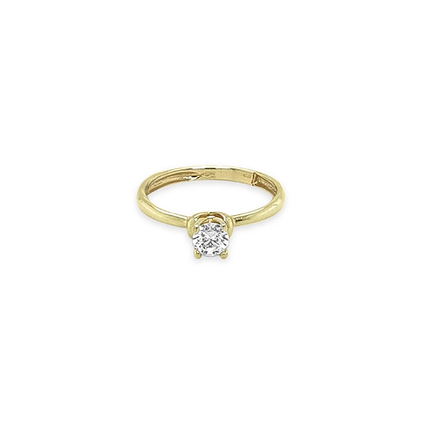 Gold Verlobungsring mit Zirkon