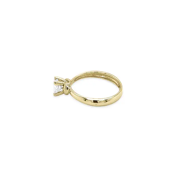 Gold Verlobungsring mit Zirkon