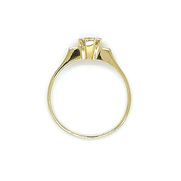 Gold Verlobungsring mit Zirkon
