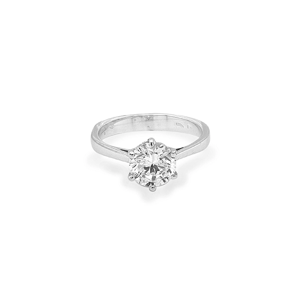 Gold Verlobungsring mit Zirkon