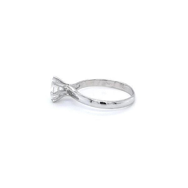 Verlobungsring mit Zirkon aus Weißgold