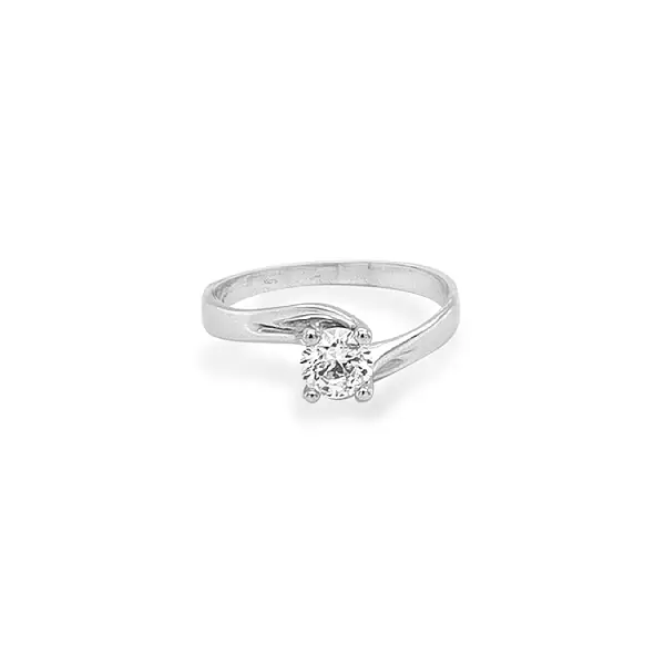 Gold Verlobungsring mit Zirkon