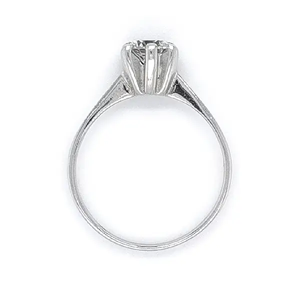 Verlobungsring mit Zirkon aus Weißgold