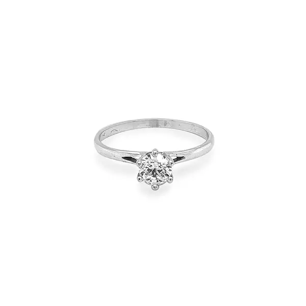 Gold Verlobungsring mit Zirkon