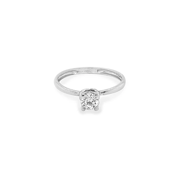 Gold Verlobungsring mit Zirkon