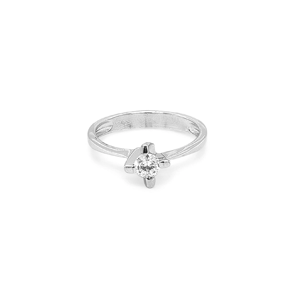 Gold Verlobungsring mit Zirkon