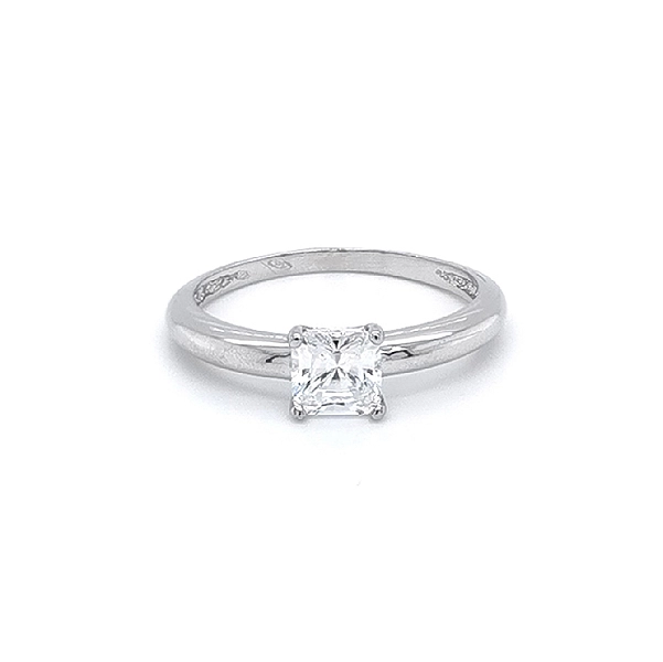 Verlobungsring mit Zirkon aus Weißgold
